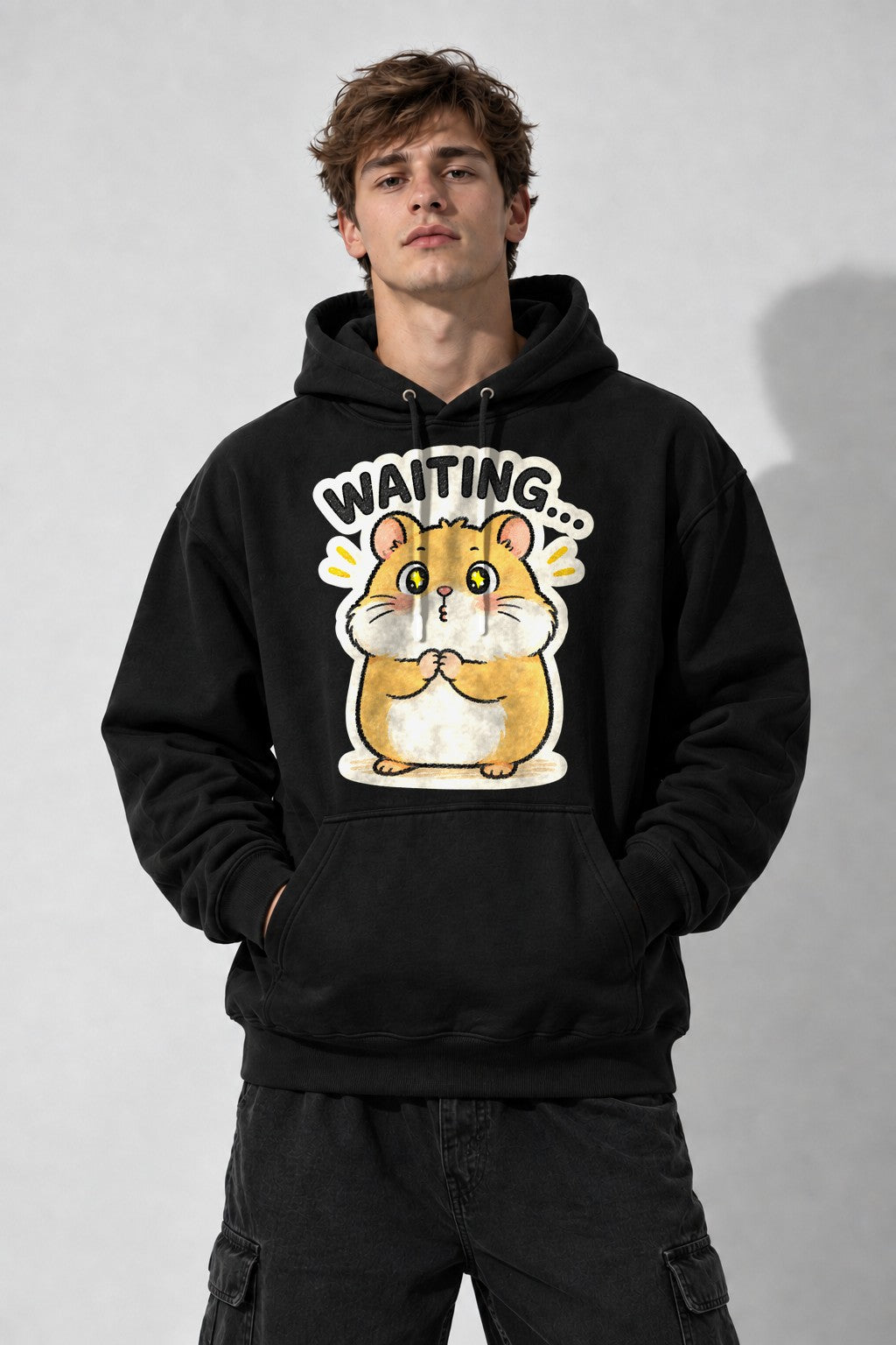 Waiting Hamster - Black