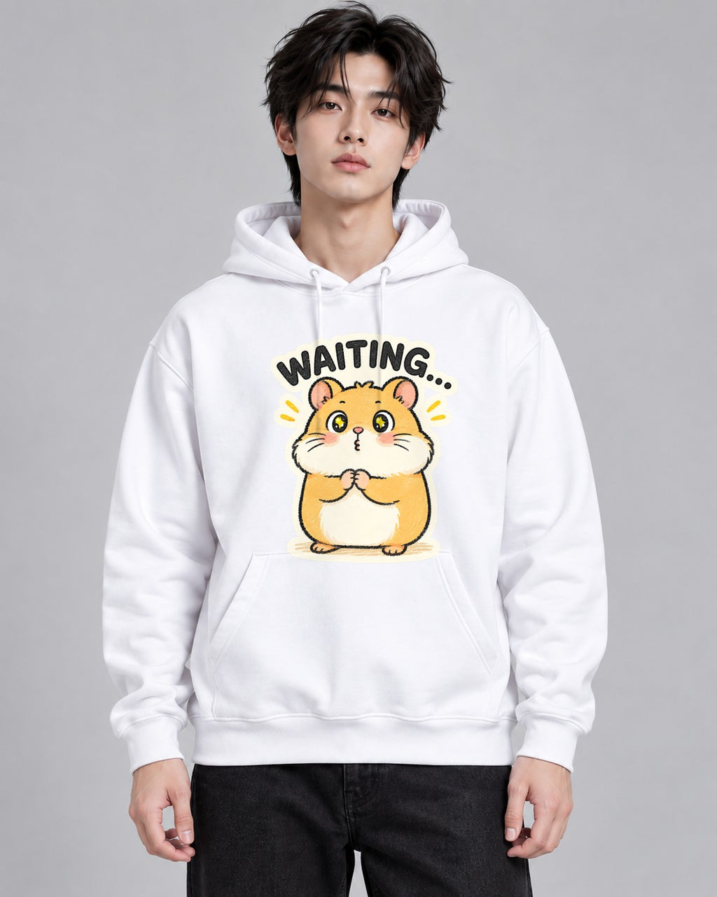 Waiting Hamster - White