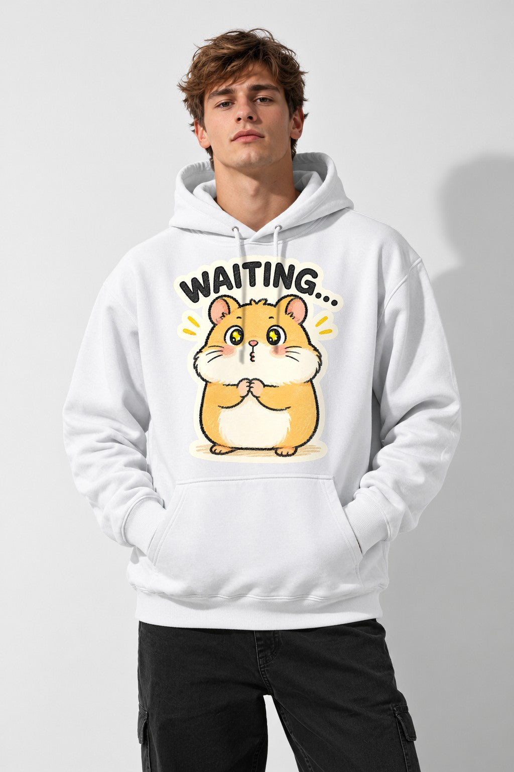 Waiting Hamster - White