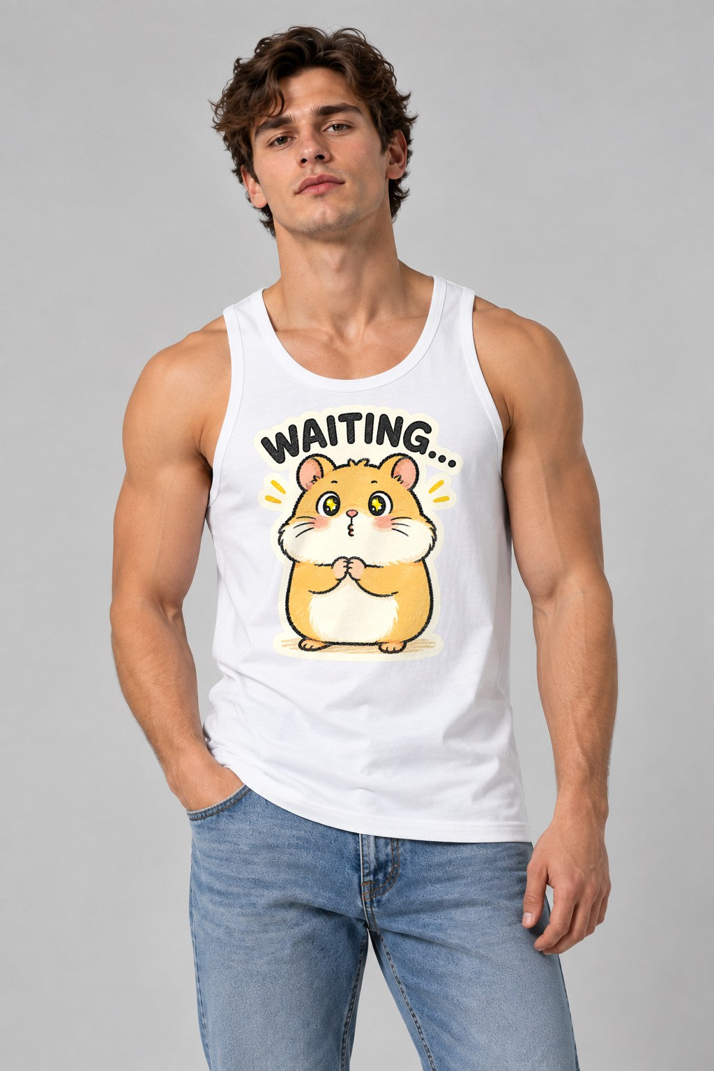Waiting Hamster - White