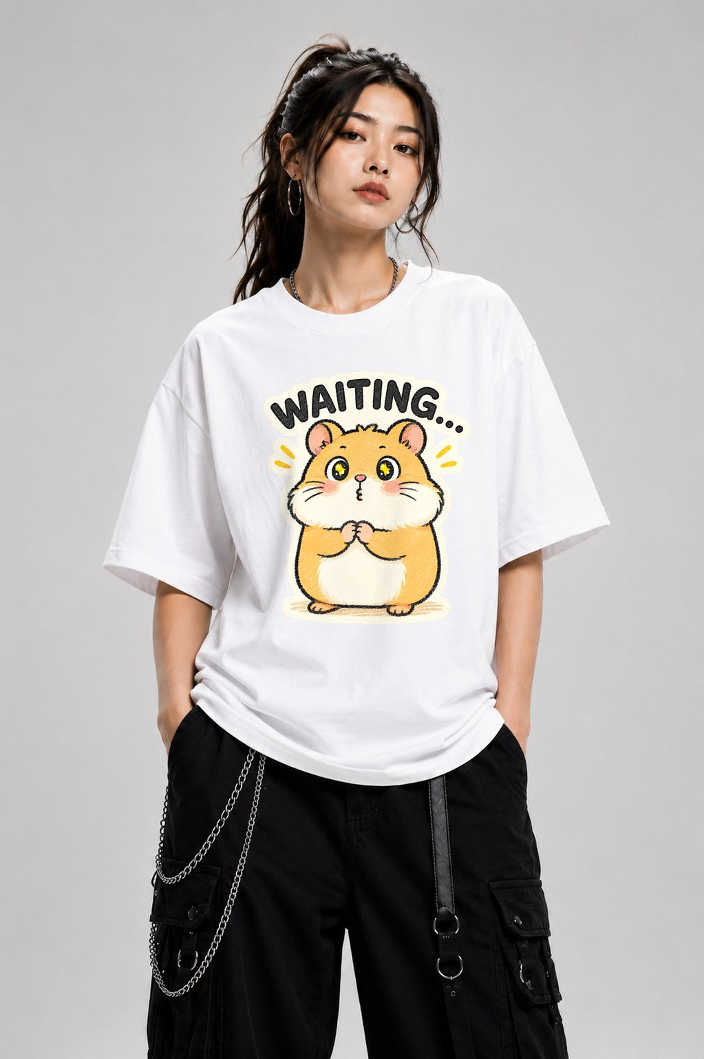 Waiting Hamster - White