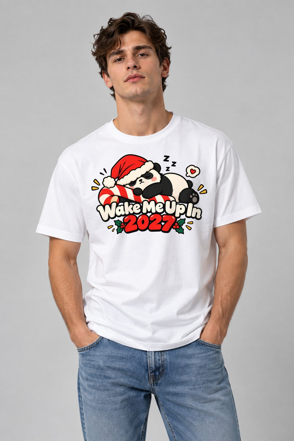 Wake Me Up Panda - White