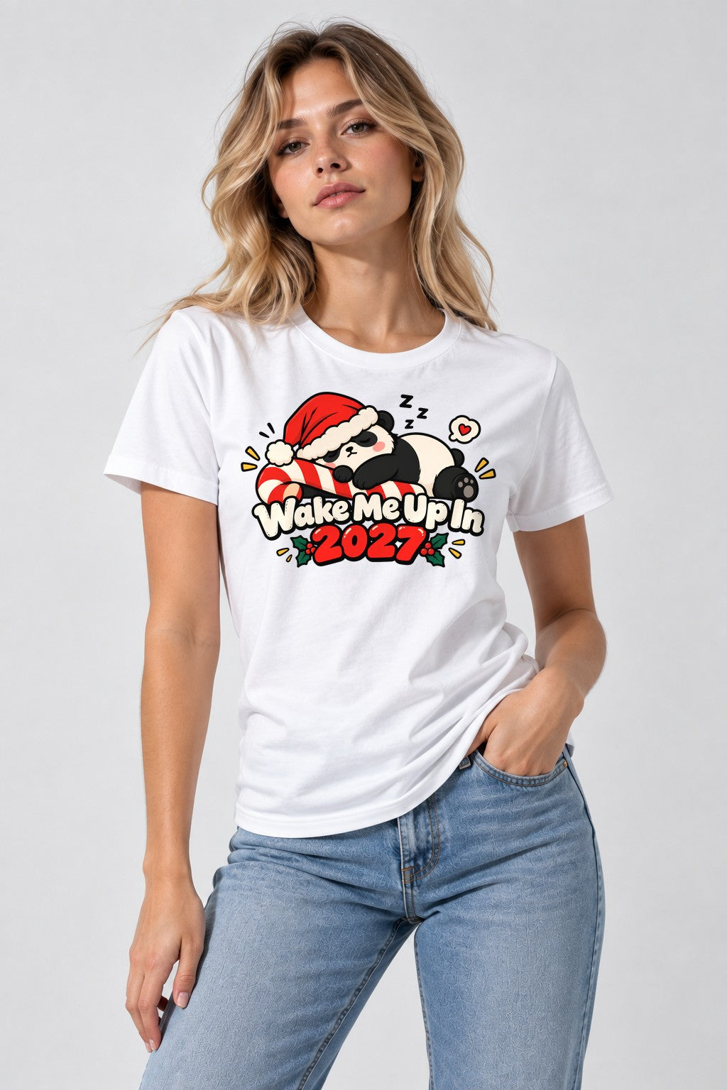 Wake Me Up Panda - White