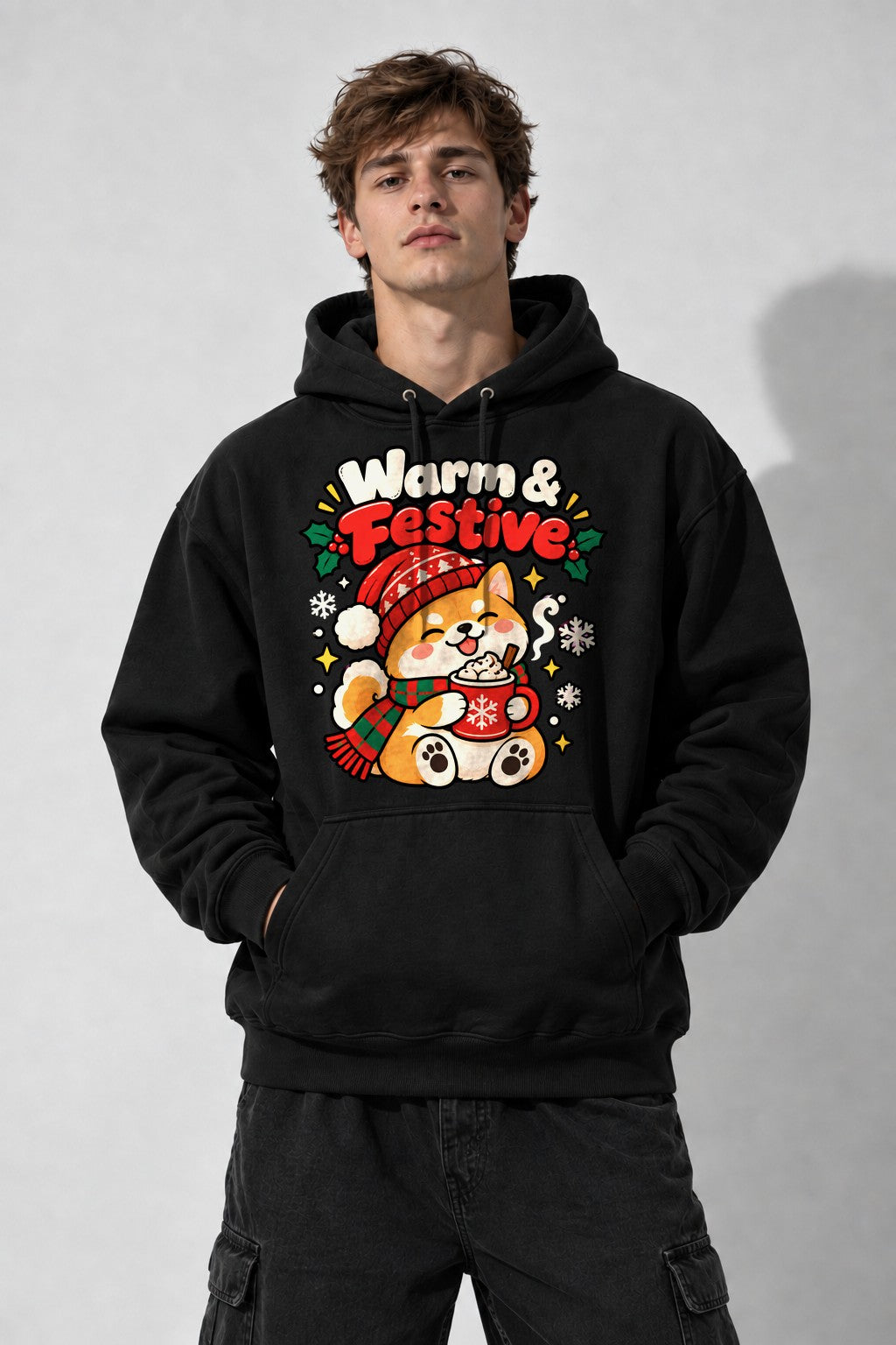 Warm and Festive - Black