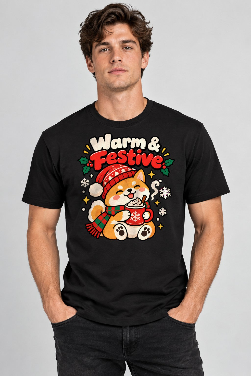 Warm and Festive - Black