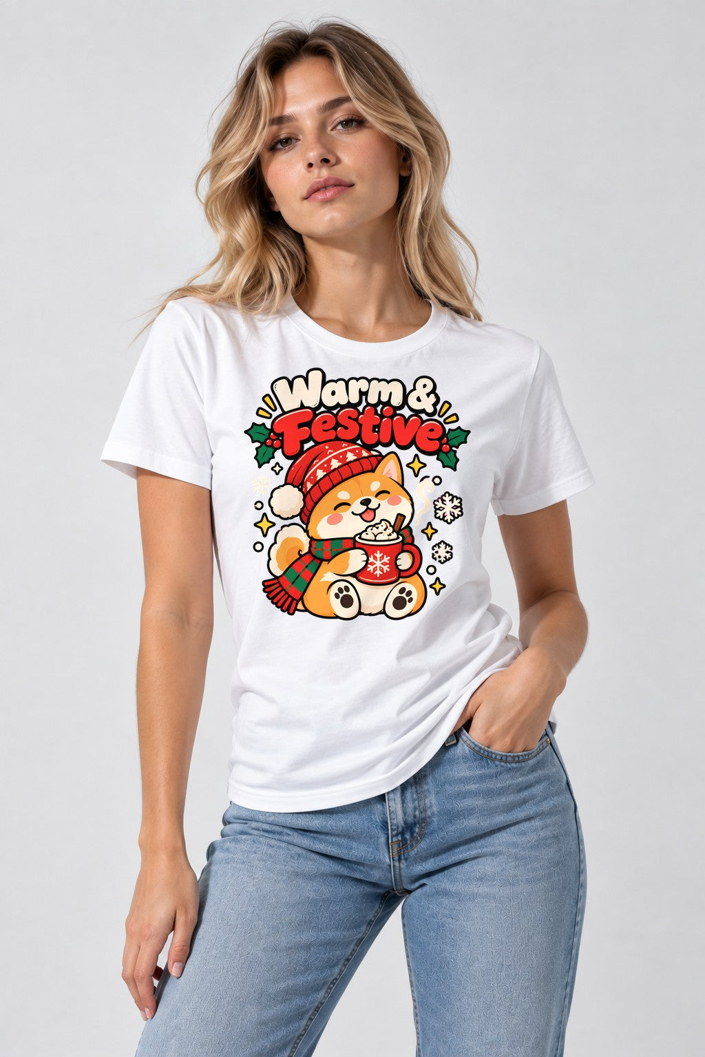 Warm and Festive - White