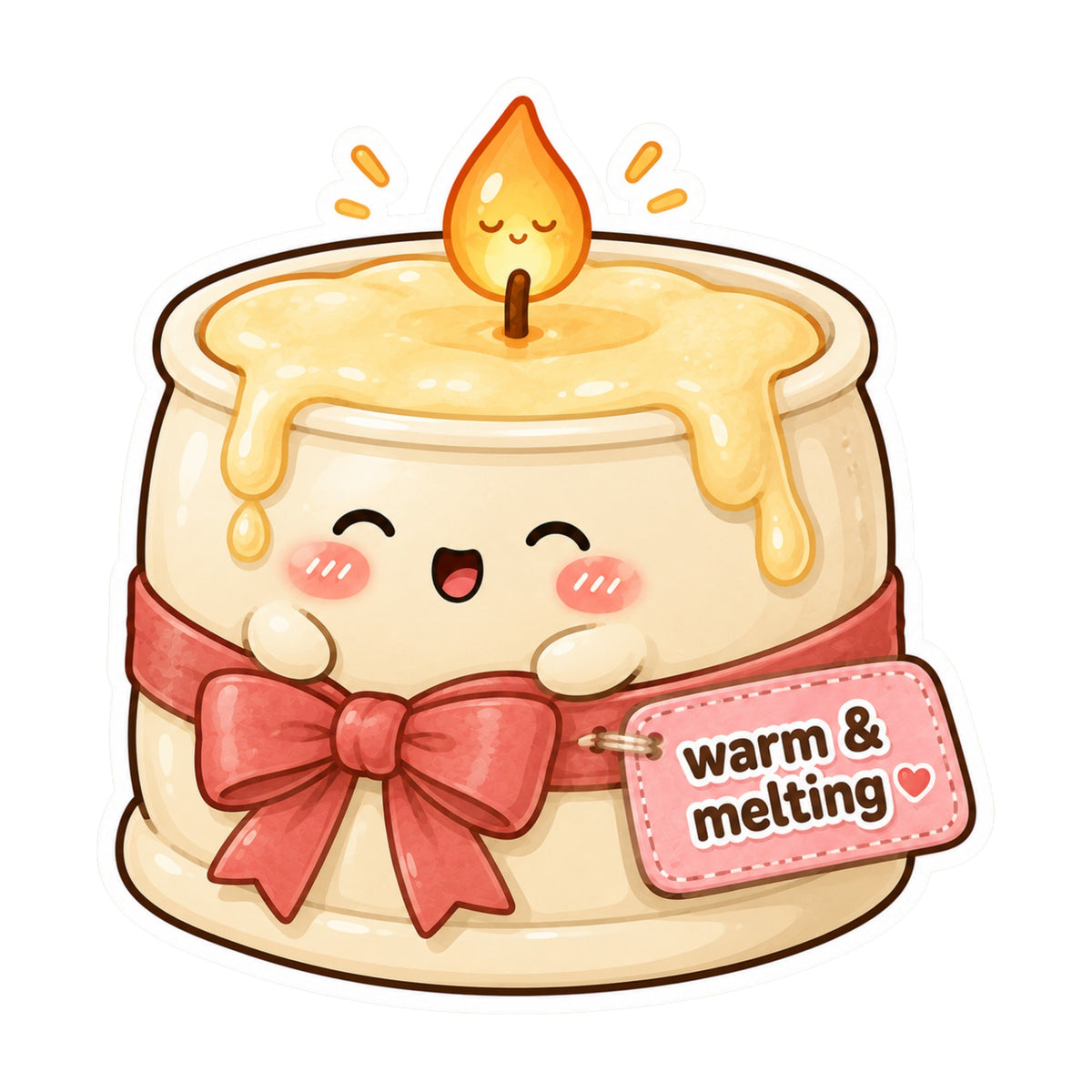 Warm and Melting Candle
