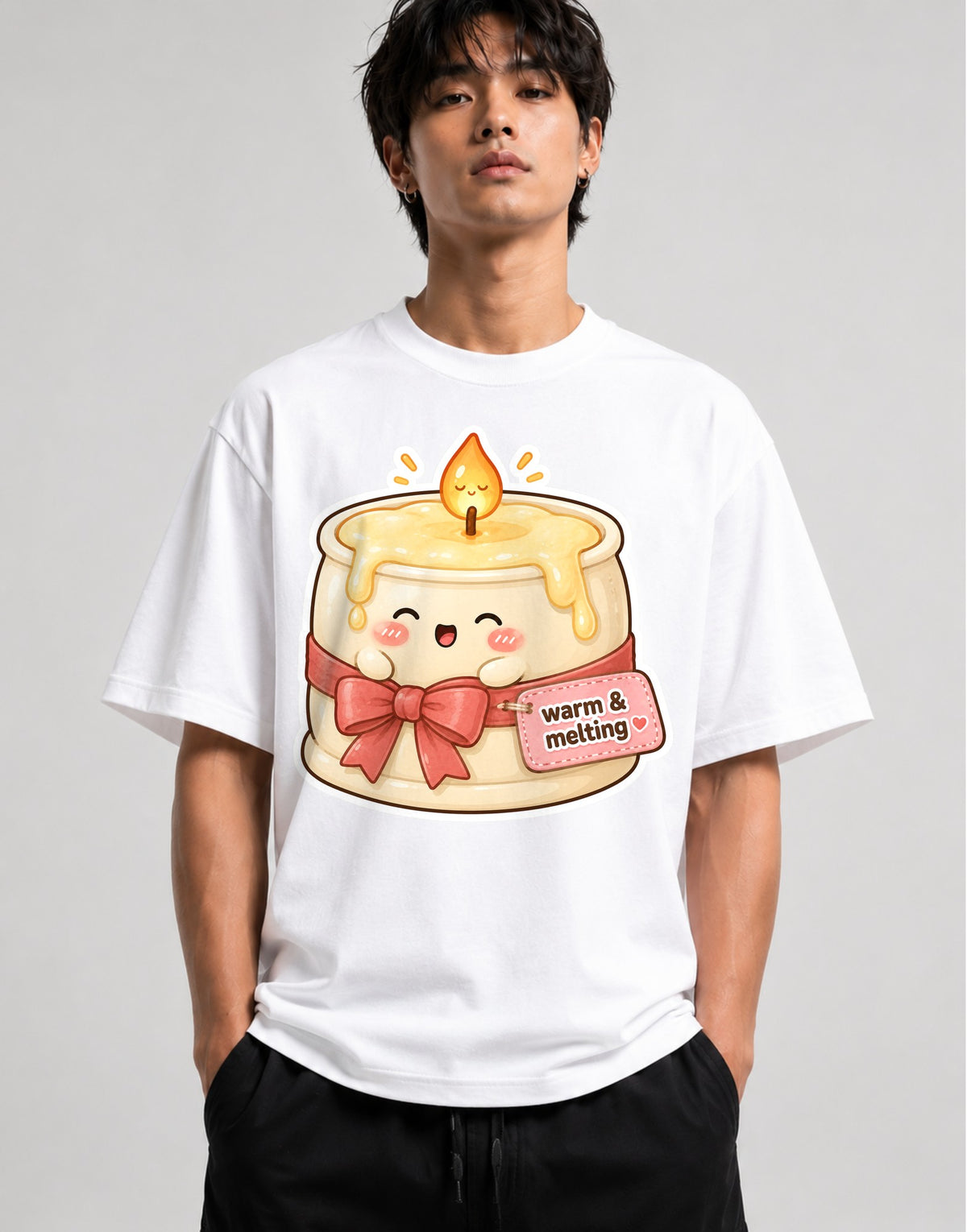 Warm and Melting Candle - White