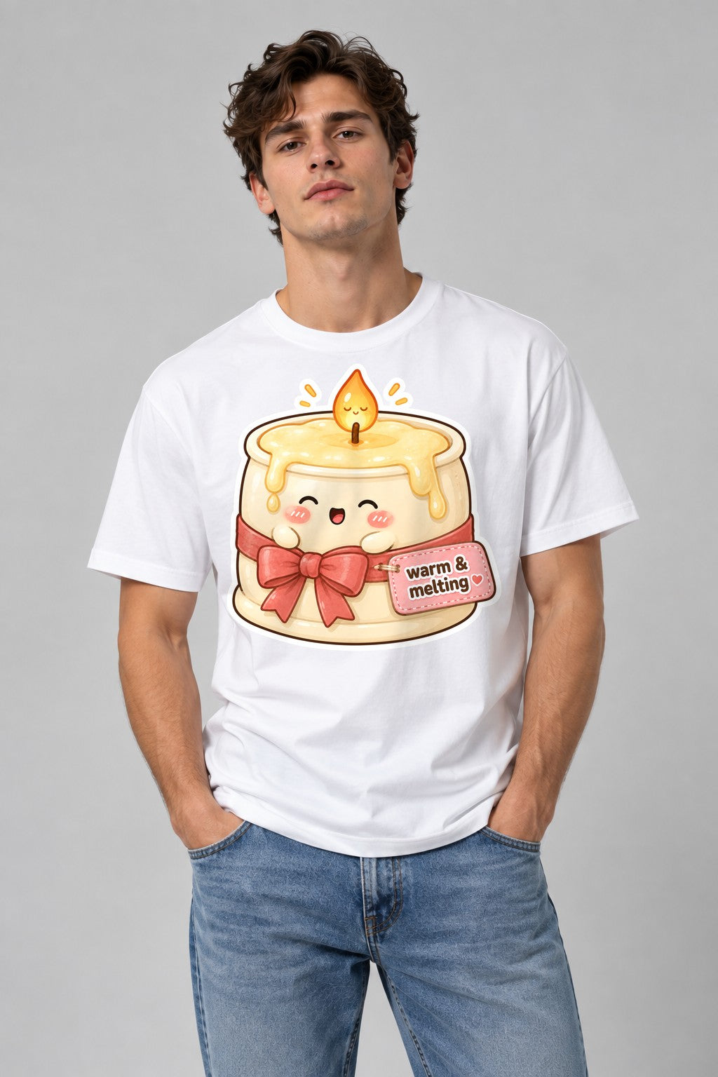 Warm and Melting Candle - White
