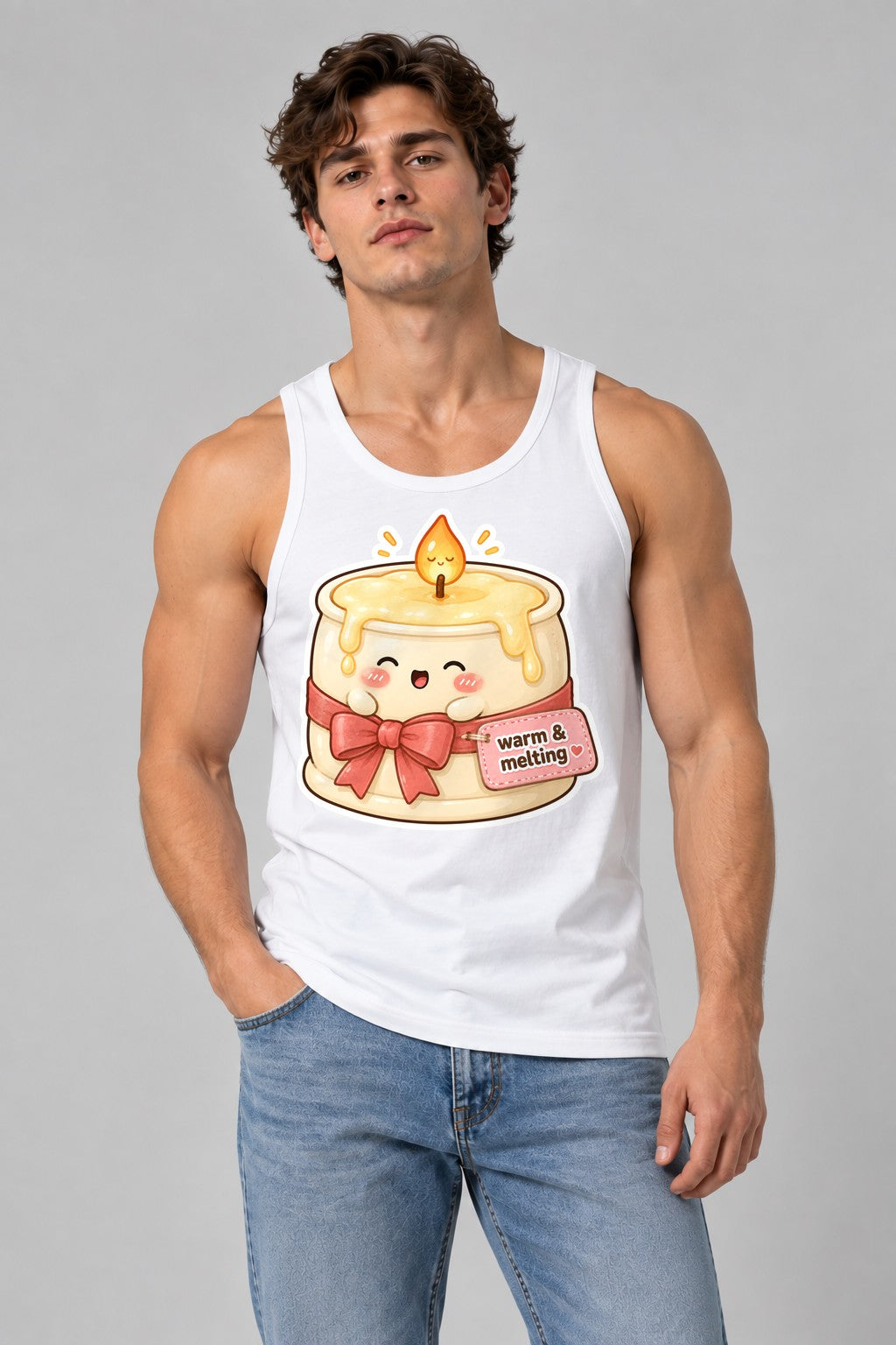 Warm and Melting Candle - White
