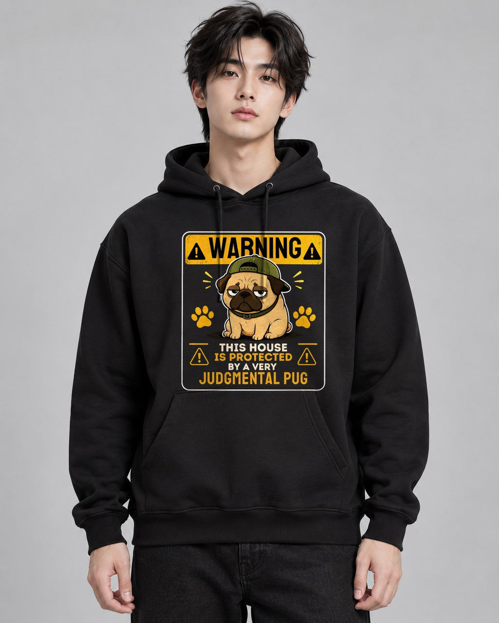 Warning House Protected By Judgmenta - Black