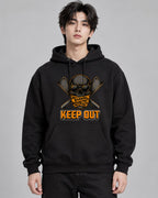 Warning Keep Out Skull - Black