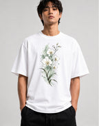 Watercolor Orchid Bloom - White