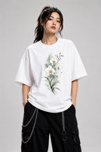 Watercolor Orchid Bloom - White