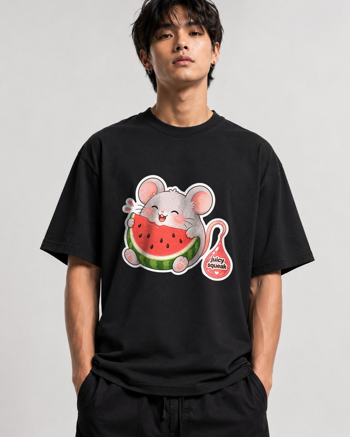 Watermelon Mouse - Black
