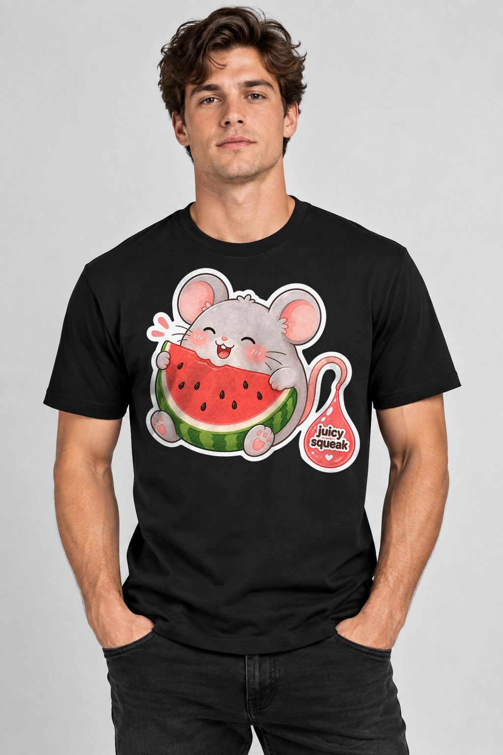 Watermelon Mouse - Black