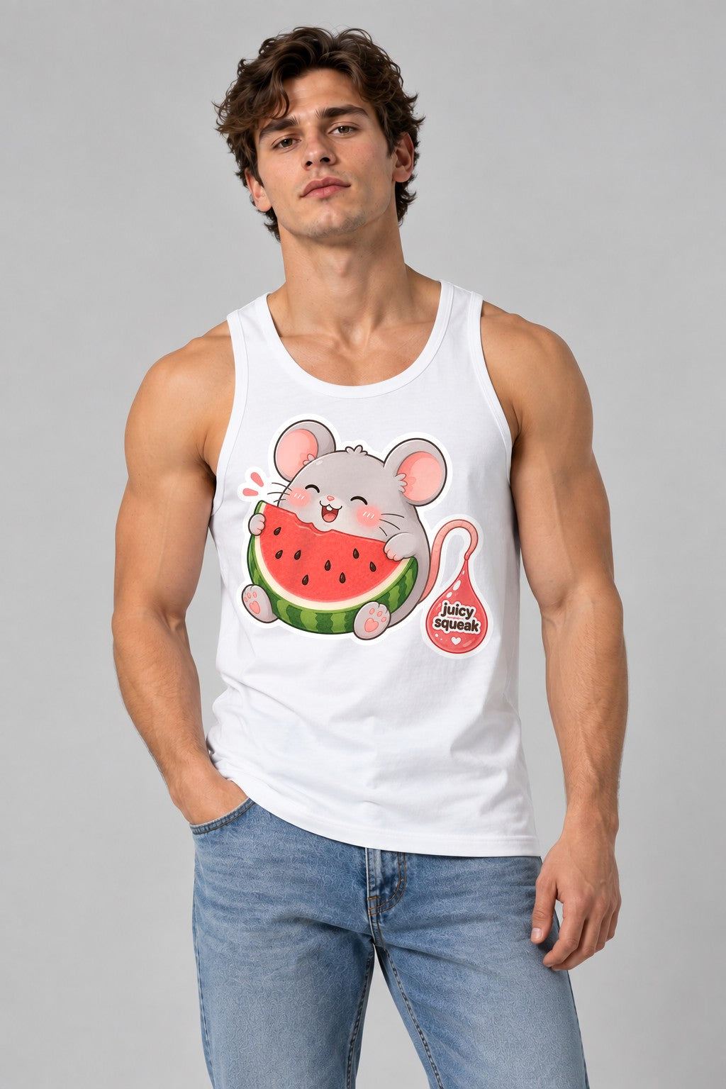 Watermelon Mouse - White