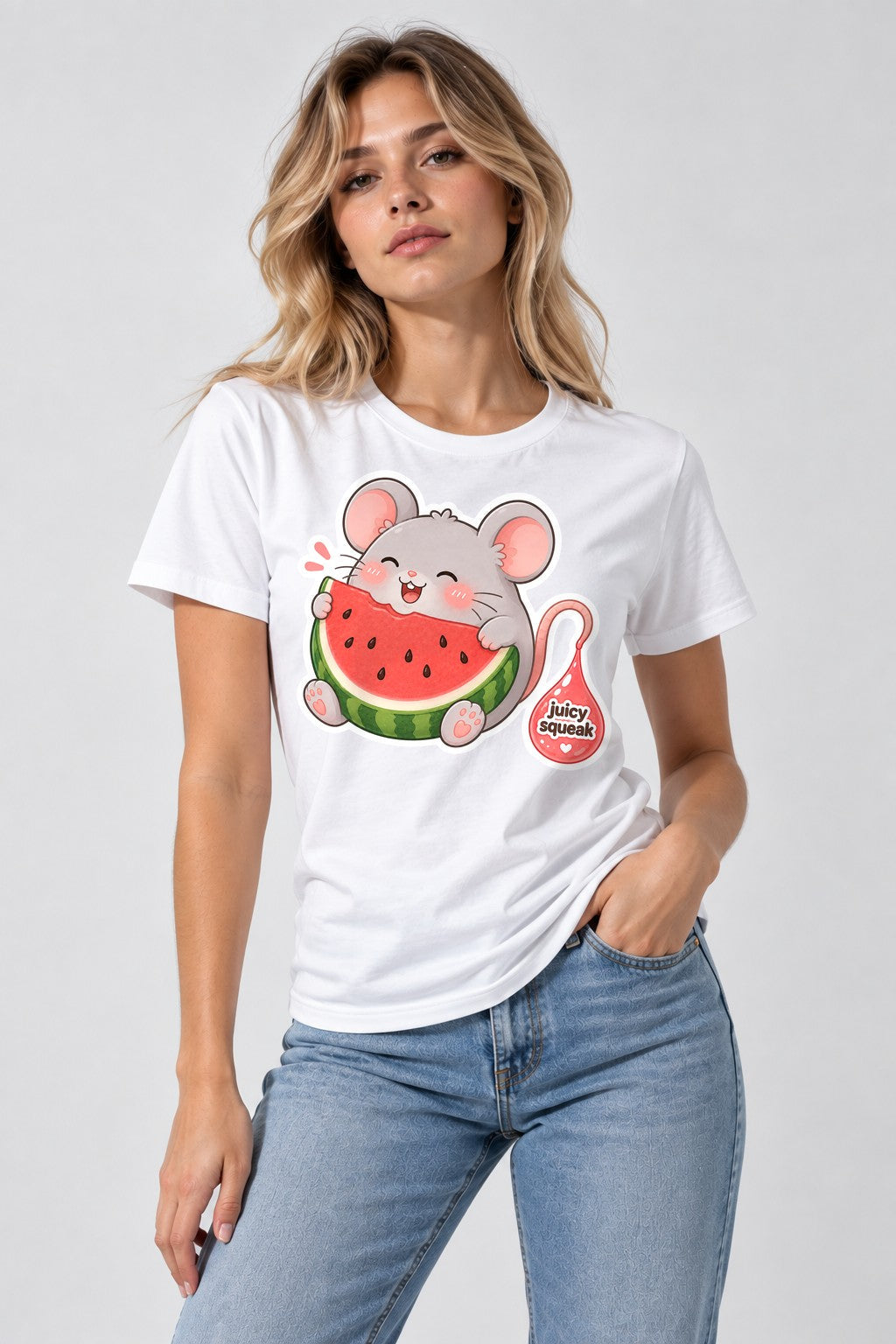 Watermelon Mouse - White