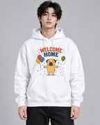 Welcome Home Grumpy Pug Hug Balloons - White
