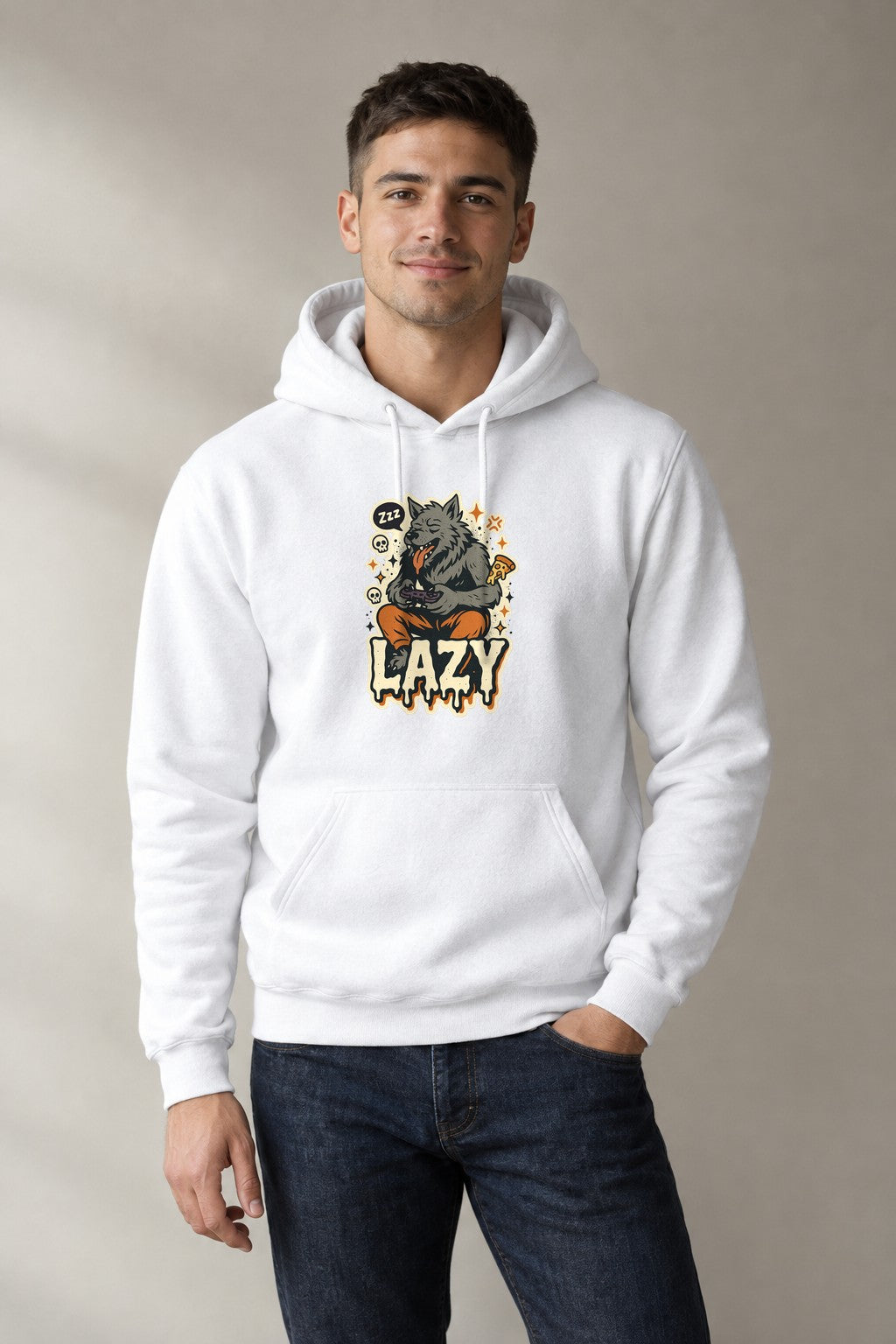 Werewolf Couch Potato - White