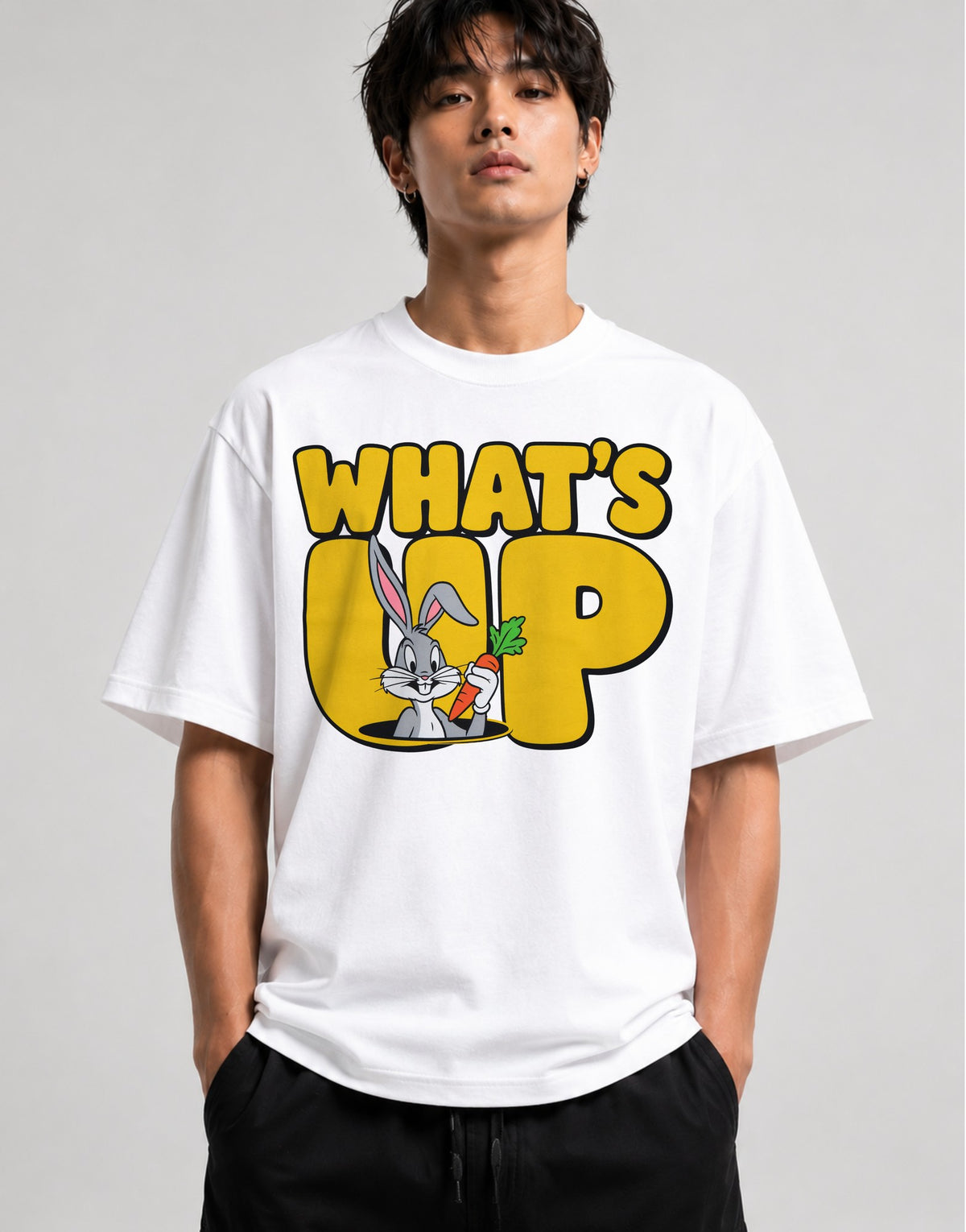What's Up Bunny - White