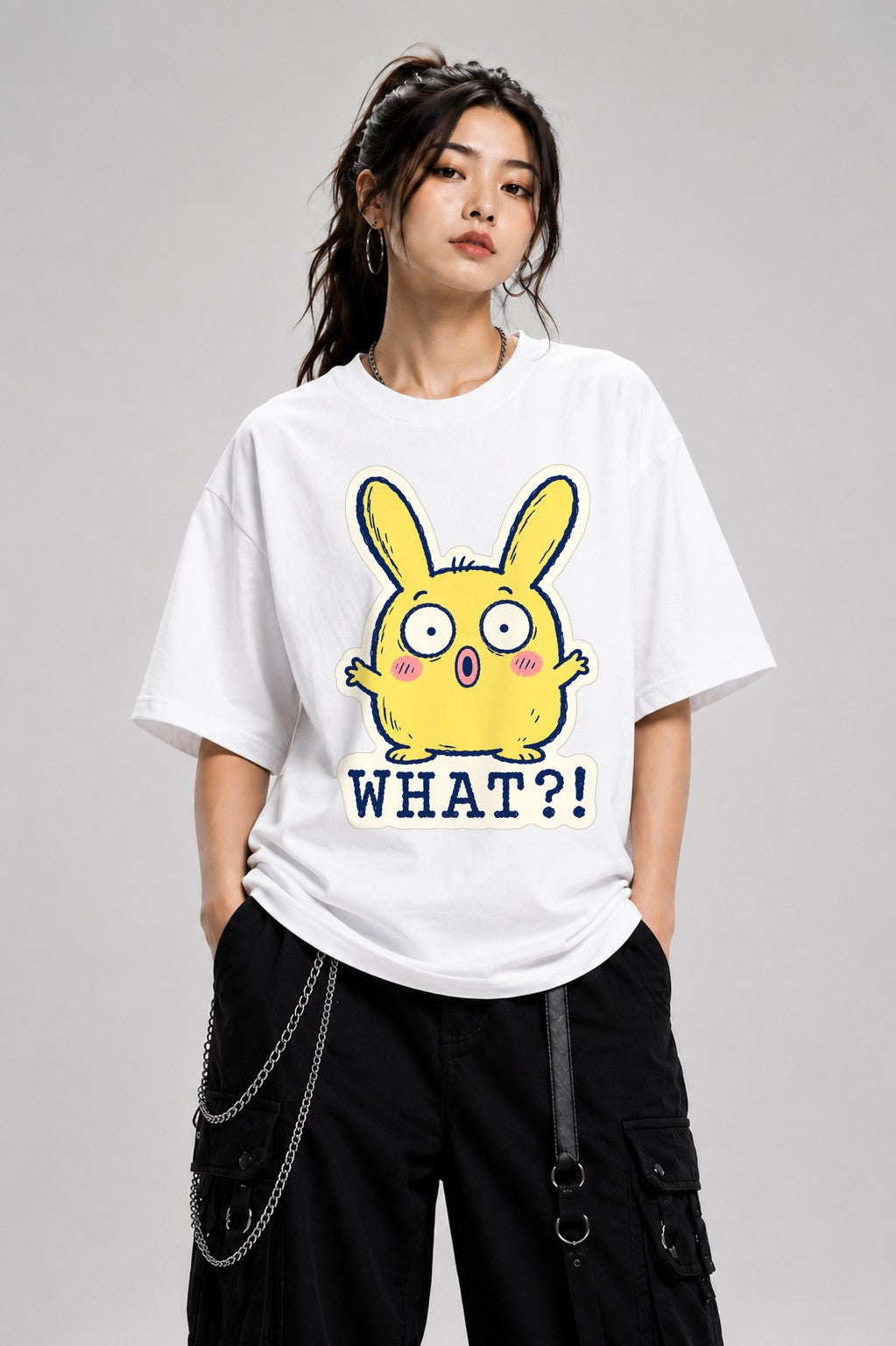 What Shocked Bunny - White