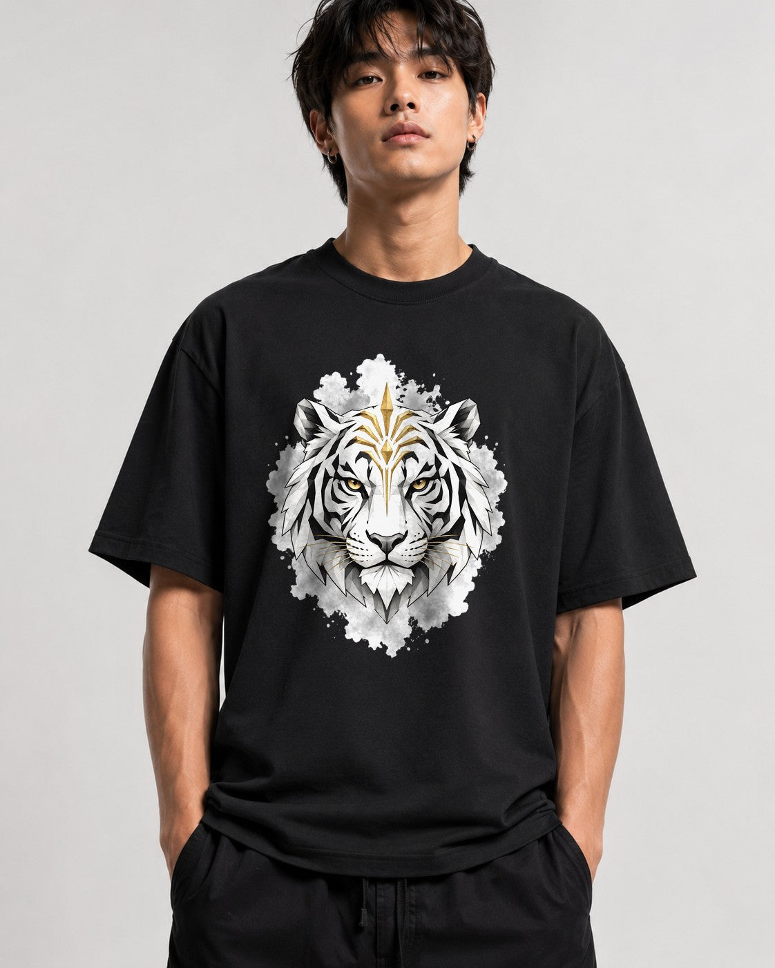 White Tiger Crown - Black