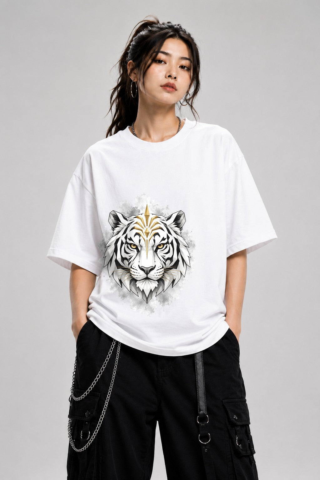 White Tiger Crown - White