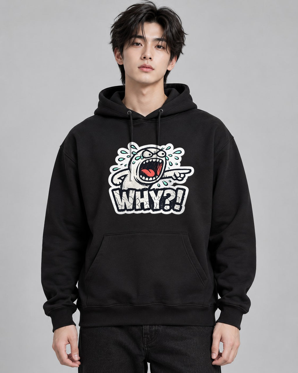 Why Crying Character - Black