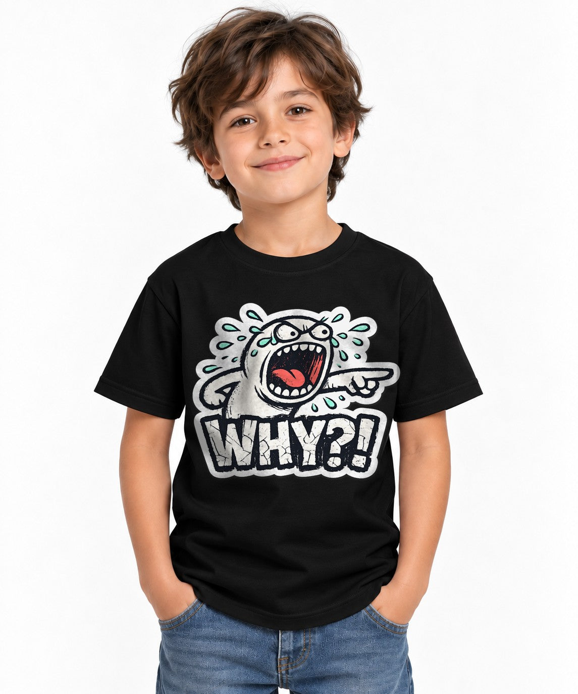 Why Crying Character - Black