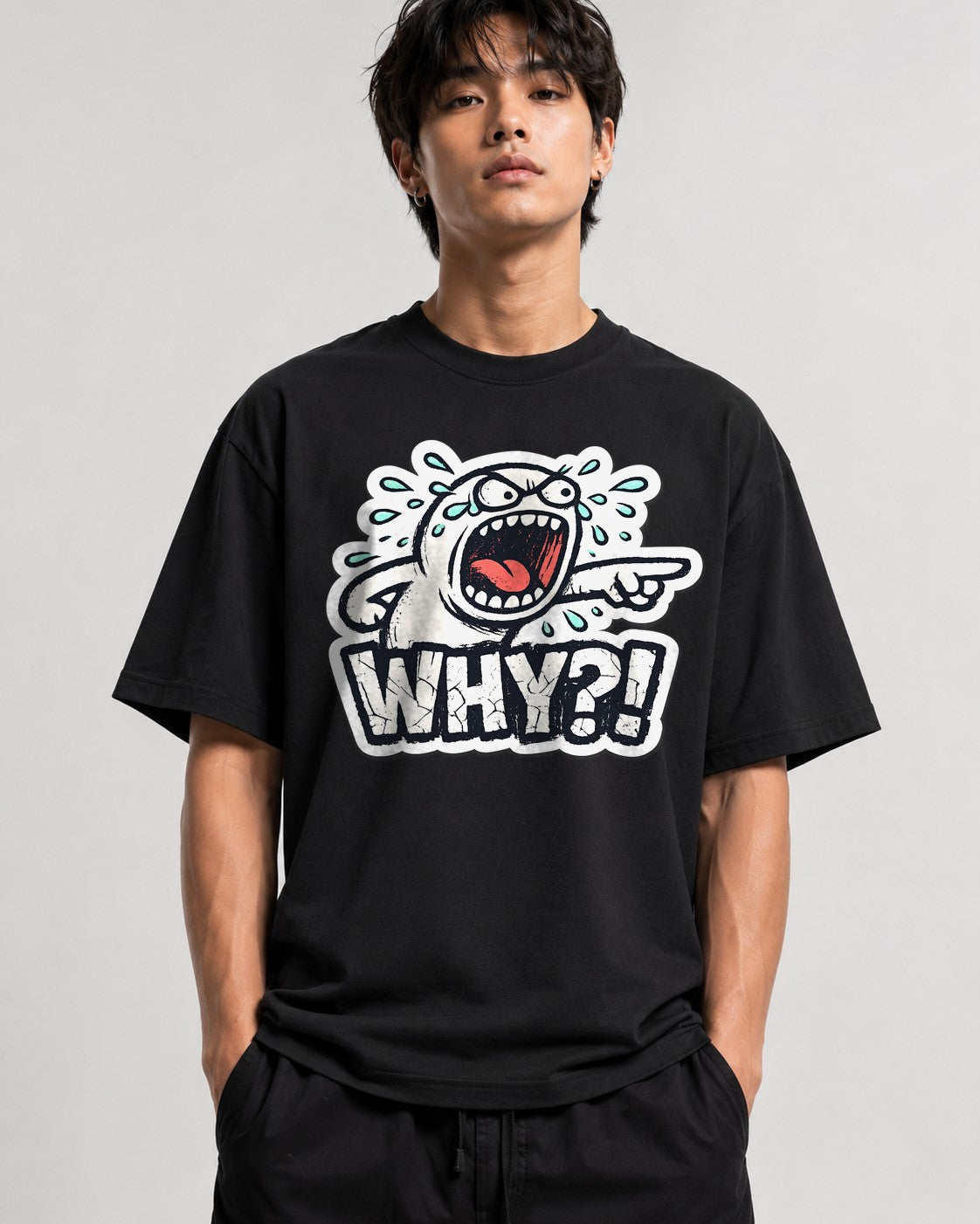 Why Crying Character - Black