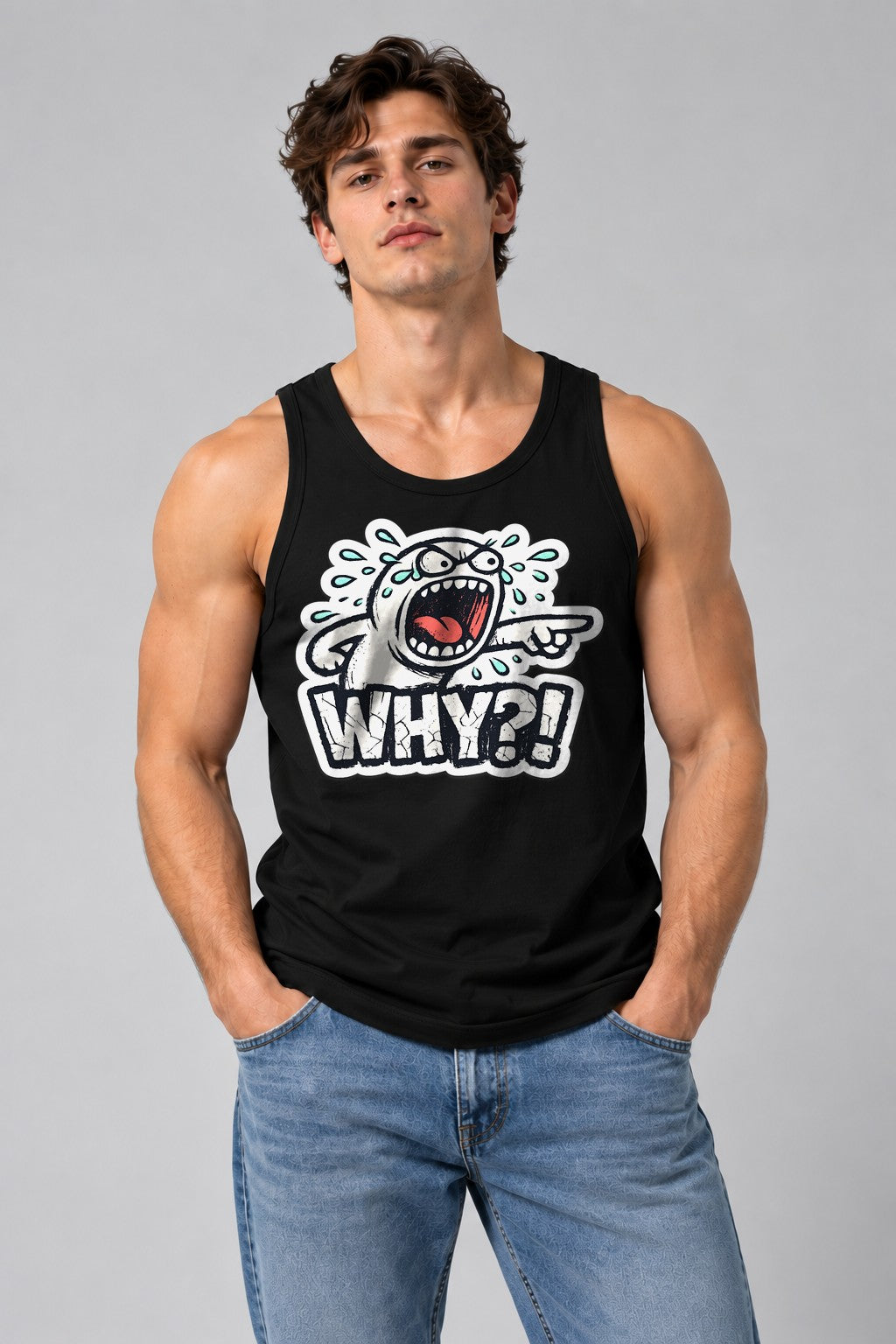 Why Crying Character - Black
