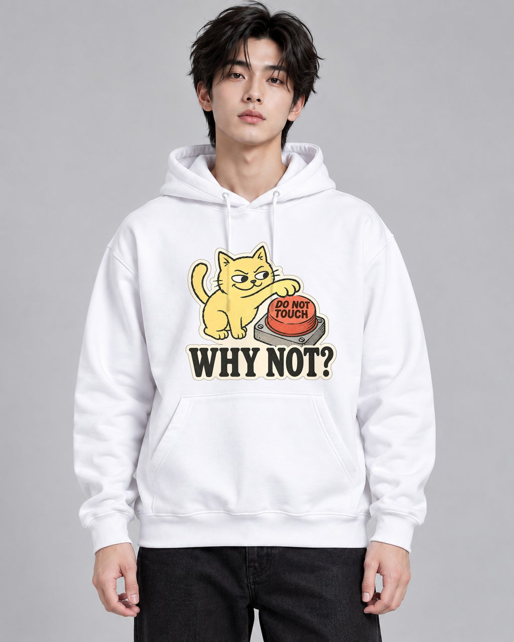 Why Not Cat - White