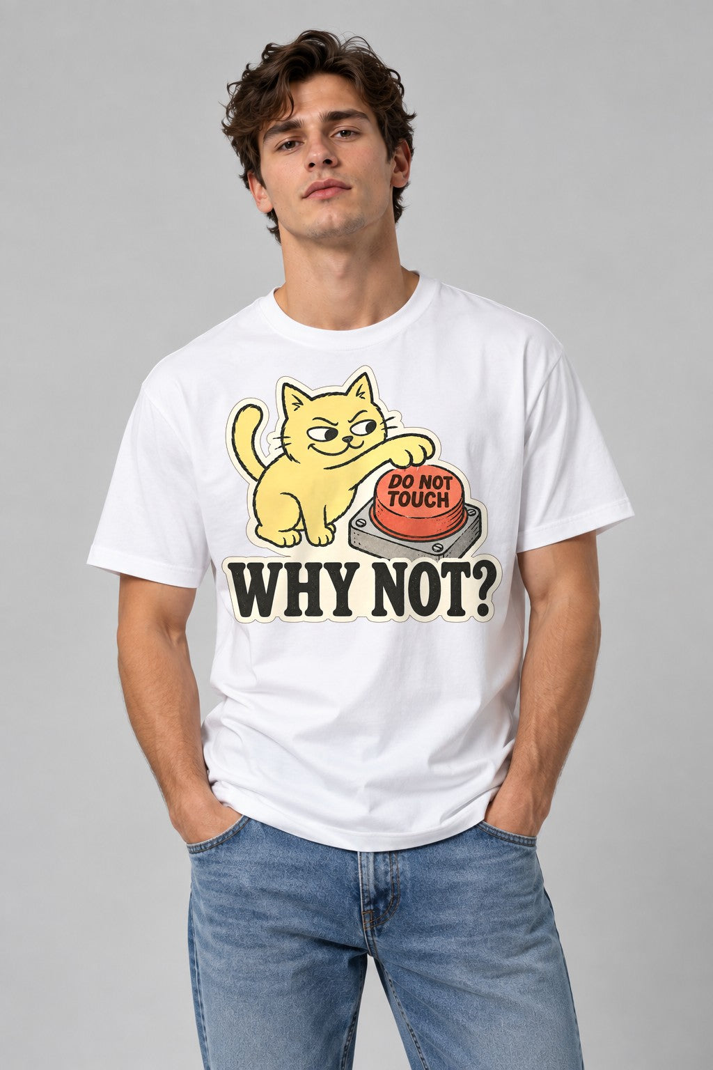 Why Not Cat - White