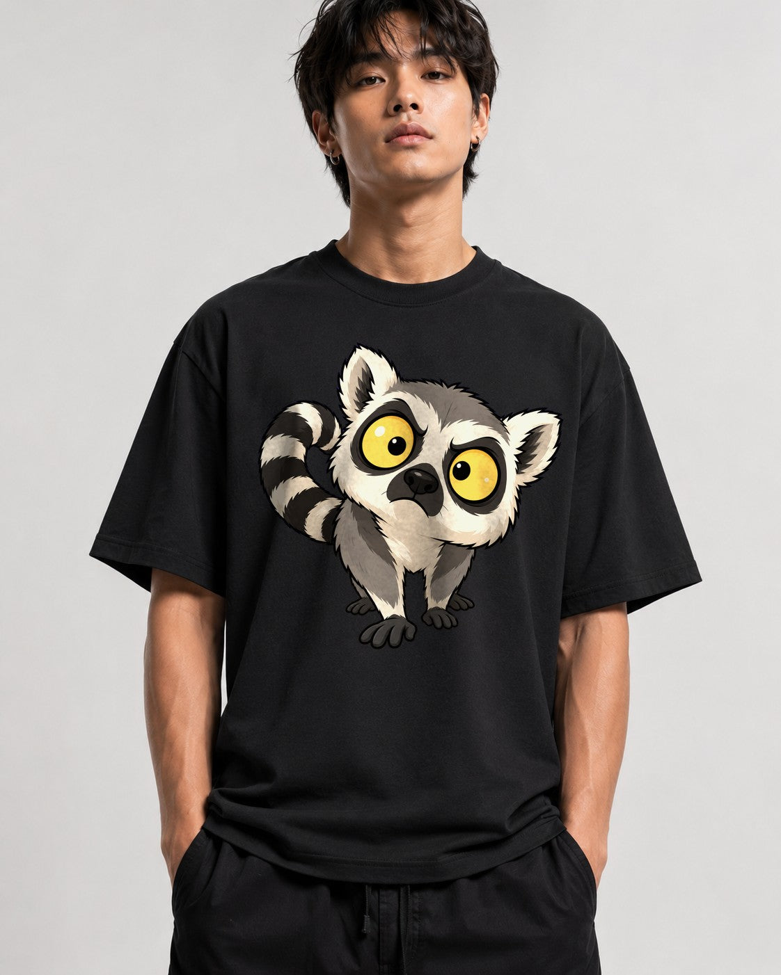 Wide Eyed Lemur - Black