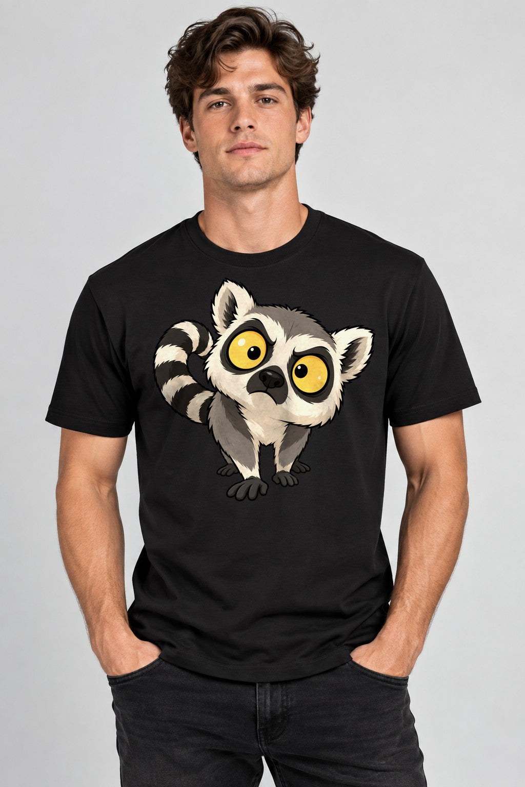 Wide Eyed Lemur - Black