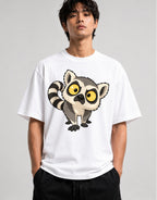 Wide Eyed Lemur - White