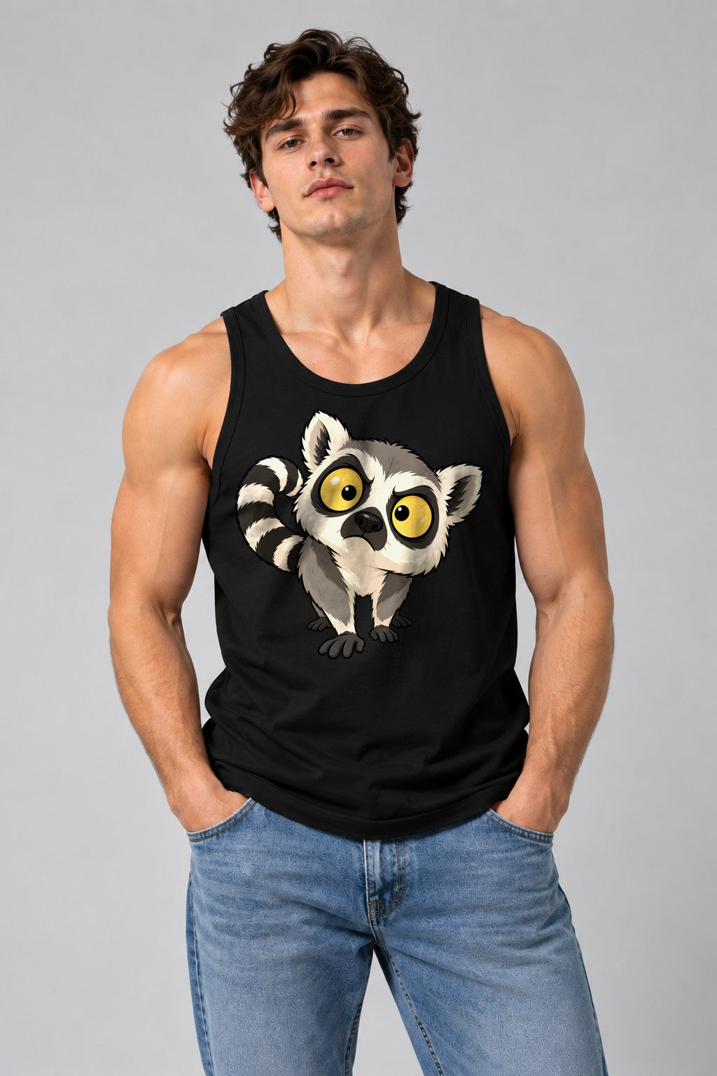 Wide Eyed Lemur - Black