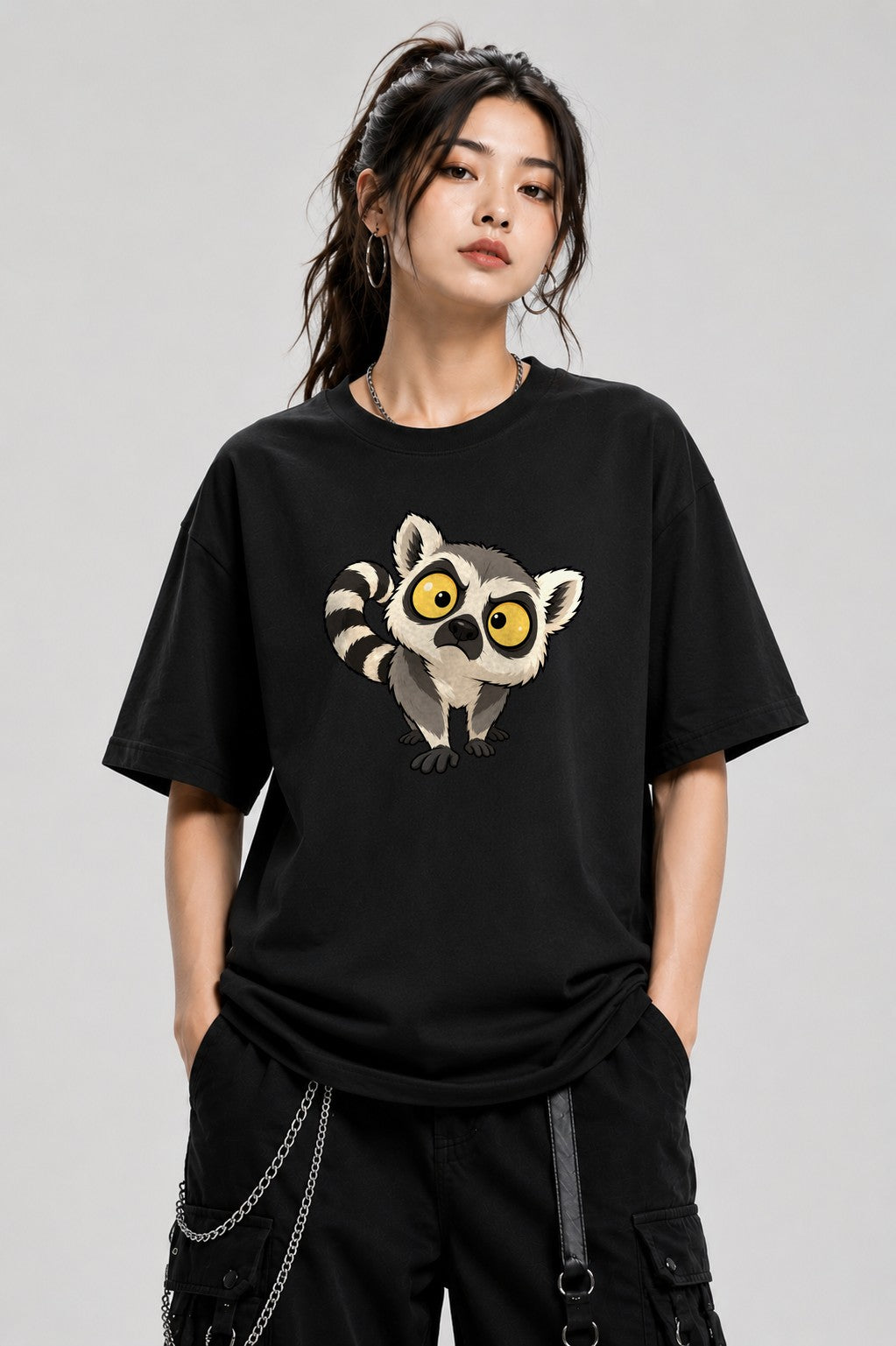 Wide Eyed Lemur - Black