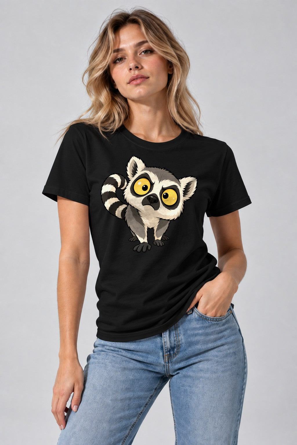 Wide Eyed Lemur - Black