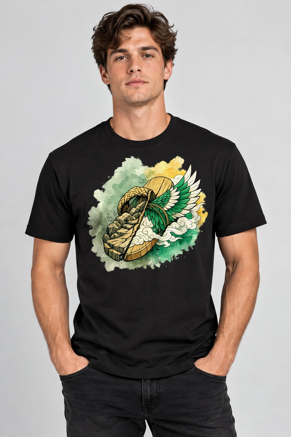 Winged Sandal Fable - Black