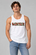 Winter Festive Text - White