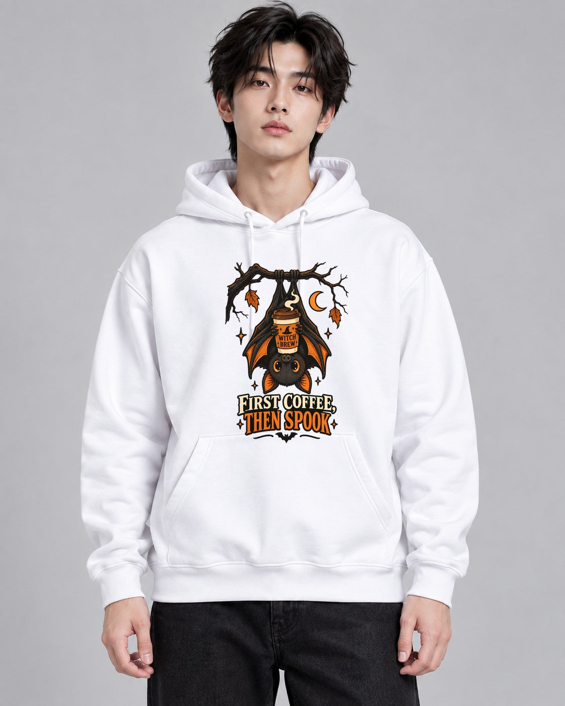 Witch Brew Coffee Bat - White