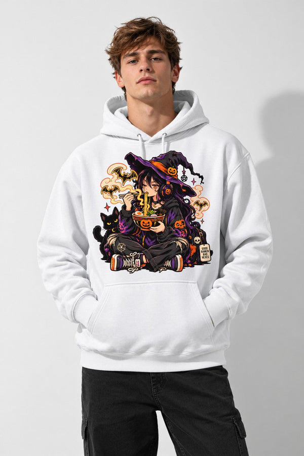 Witch Eating Ramen - White