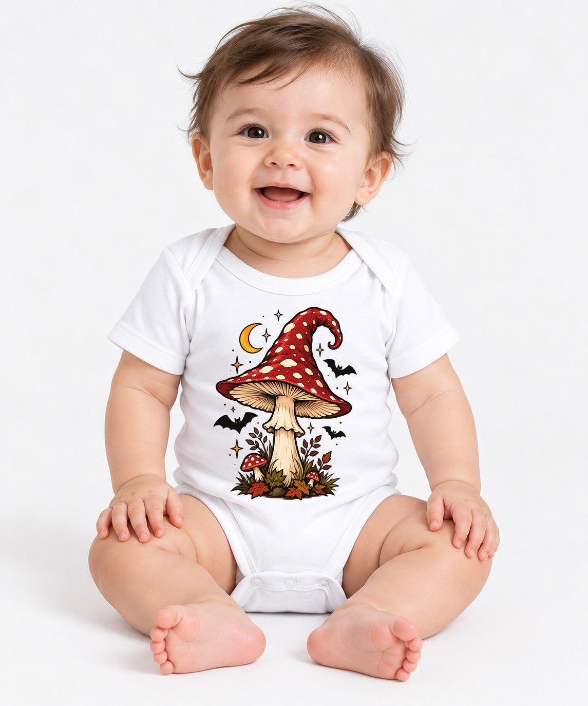 Witch Hat Mushroom - White