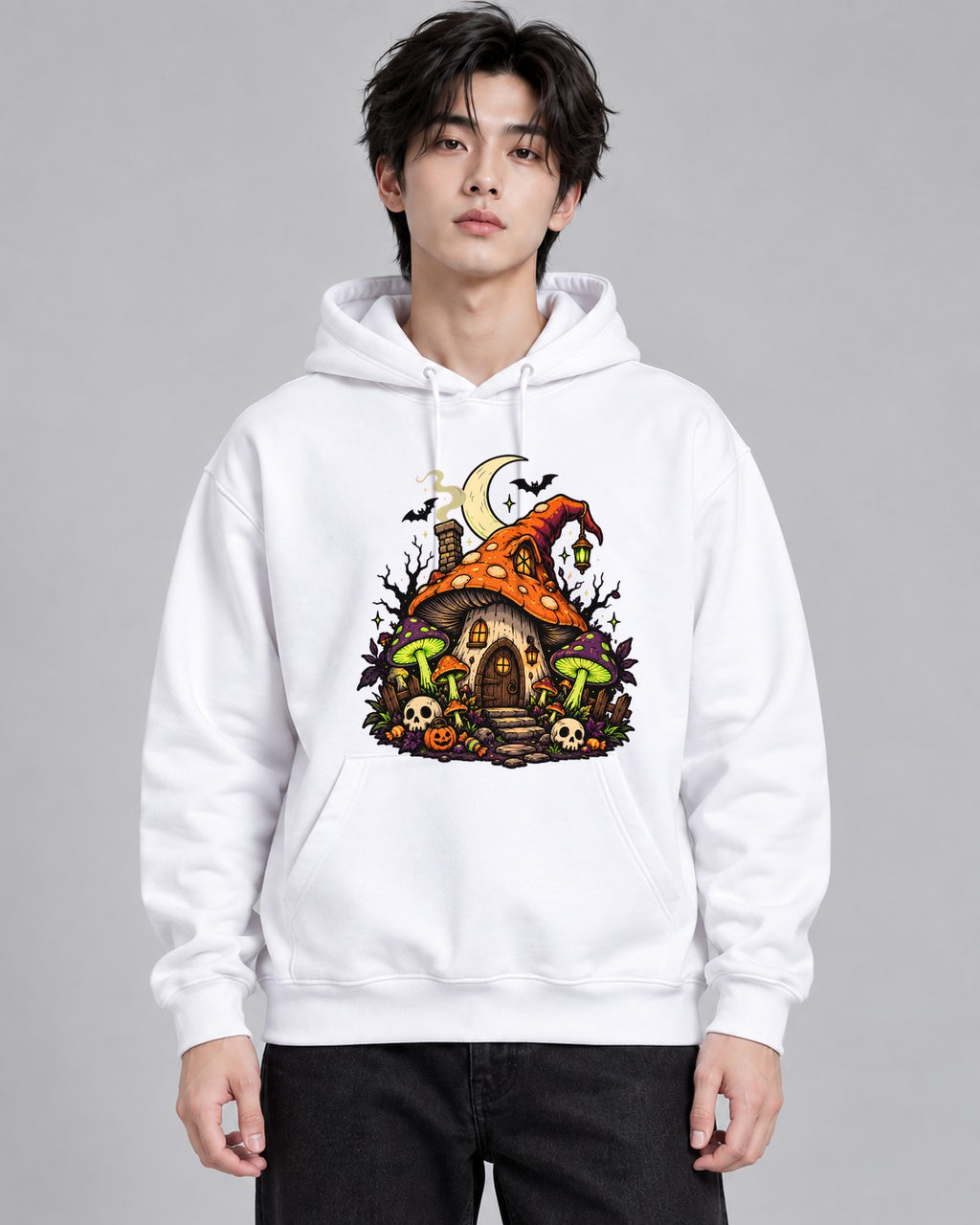 Witch Mushroom Cottage - White