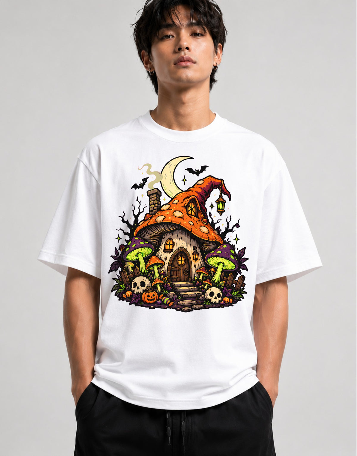 Witch Mushroom Cottage - White