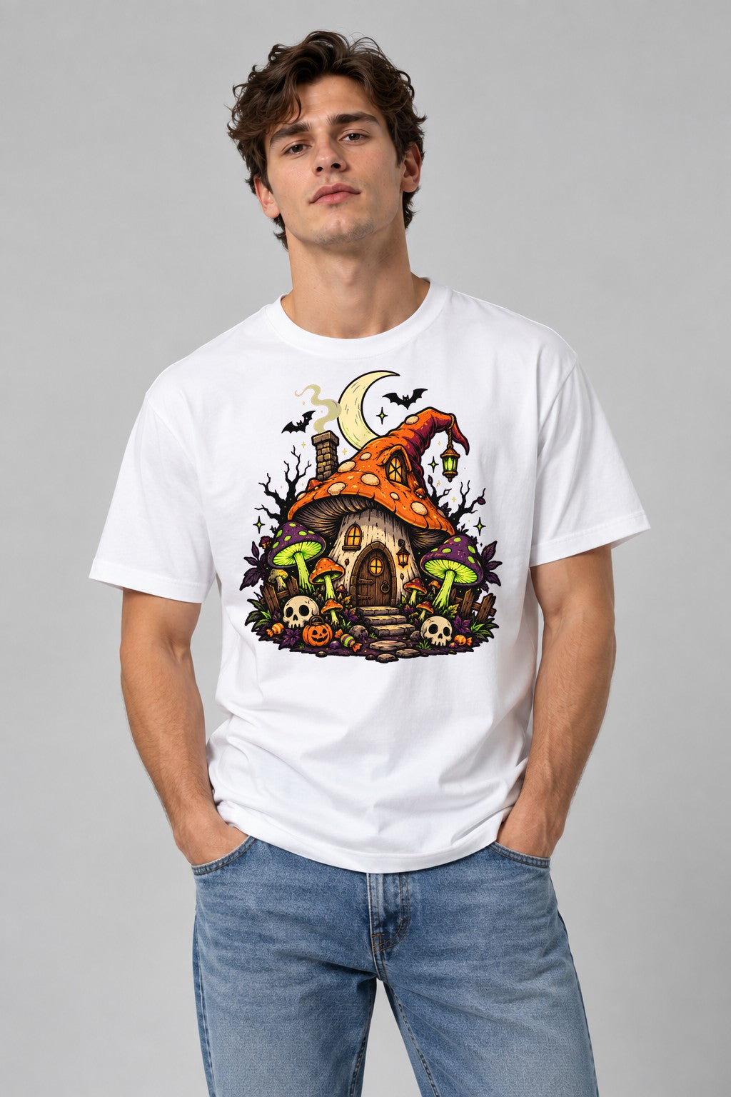 Witch Mushroom Cottage - White