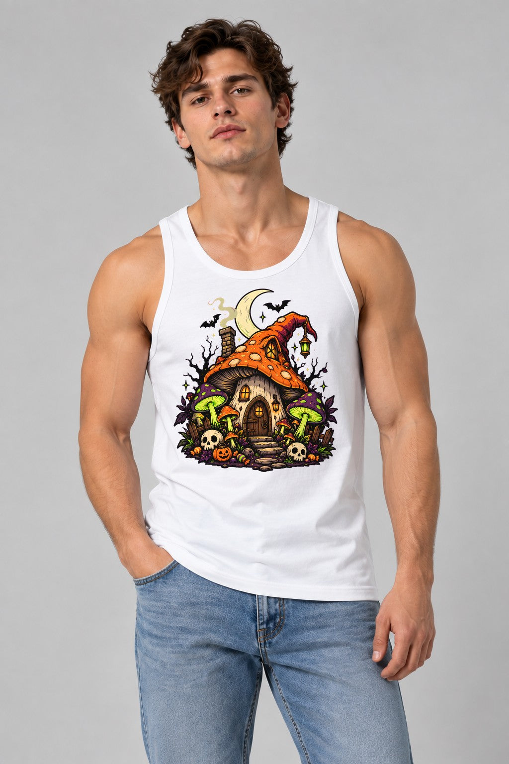 Witch Mushroom Cottage - White