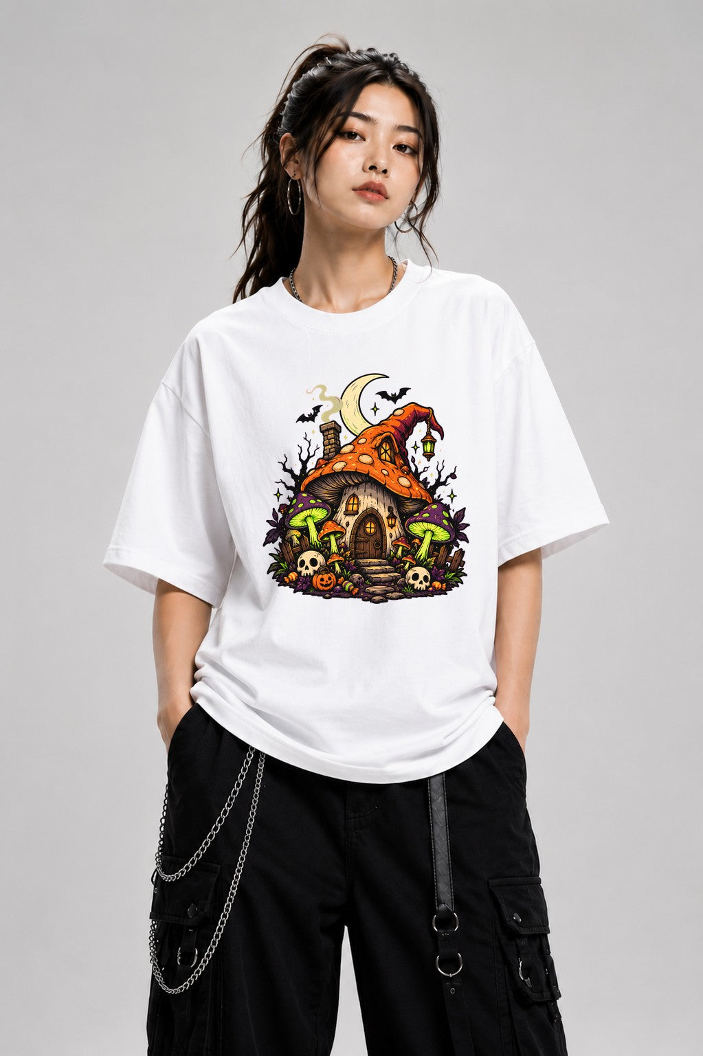 Witch Mushroom Cottage - White